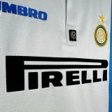 1997/1998 INT Away White Retro Soccer Jersey