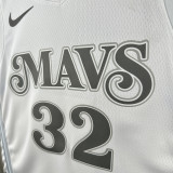 24/25 Dallas Mavericks FL AGG  #32 White City Edition  Top Quality Hot Pressing NBA Jersey