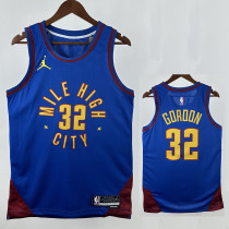 22/23 Nuggets GORDON #32 Blue Flying Edition  Top Quality Hot Pressing NBA Jersey