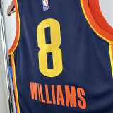 22/23 OKC Thunder WILLIAMS # 8 Royal Blue Flying Edition Top Quality Hot Pressing NBA Jersey