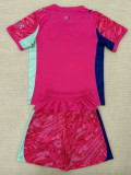 25/26 Man City Goalkeeper Purple Kids Soccer Jersey