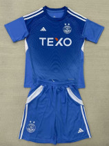 25/26 Aberdeen  Goalkeeper Blue Kids Soccer Jersey