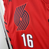 22/23 Trail Blazers  YANG #26 Red Flying Man Edition Top Quality Hot Pressing NBA Jersey