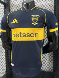 25/26  Boca Juniors Home Player Version Soccer Jersey(全广告）