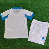 25/26  Marseille Home  Player Version  Kids Soccer Jersey(球员版）