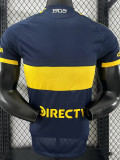 25/26  Boca Juniors Home Player Version Soccer Jersey(全广告）