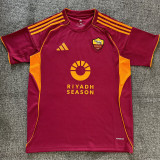 25/26  Roma Home  Fans Soccer Jersey（广告版）