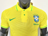 25/26 Brazil Leaf Map Special Edition  Player Version Soccer Jersey（带五星）