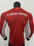 25/26 Bayern Home  Player Version  Long Sleeve Soccer Jersey