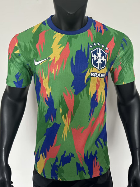 25/26 Brazil Green Jigsaw puzzle Edition  Player Version Soccer Jersey（带五星）