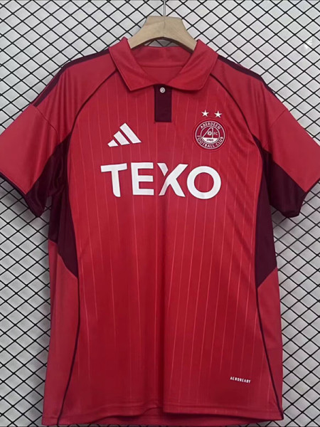 25/26 Aberdeen Home Fans Soccer Jersey