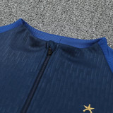25/26  PSG Royal Blue& Grey Half Pull Tracksuit  (半拉链)