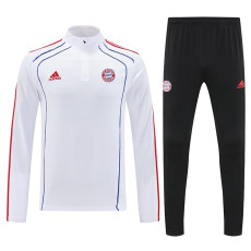 25/26 Bayern White  Half Pull Tracksuit  (半拉链)