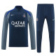 25/26  PSG Royal Blue& Grey Half Pull Tracksuit  (半拉链)