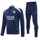 25/26  INT Royal Blue  Player Version Half Pull Tracksuit  (半拉链)
