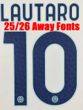 25/26  INT Away Player Version Soccer Jersey& Grey  pants