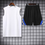 25/26  INT White Tank top and shorts suit