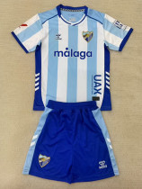 25/26 Málaga CF Home Kids Soccer Jersey