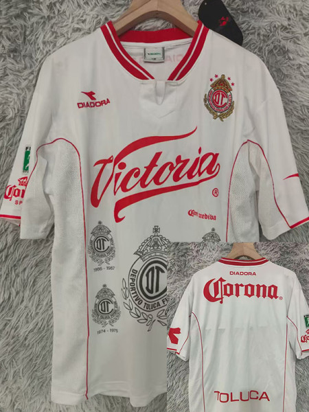1998/1999 Toluca CD Away  Retro  Soccer Jersey