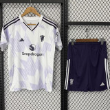 25/26 Man Utd Away Kids Soccer Jersey