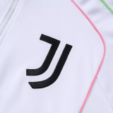 25/26  JUV White  Half Pull Tracksuit #B2552 (半拉链)