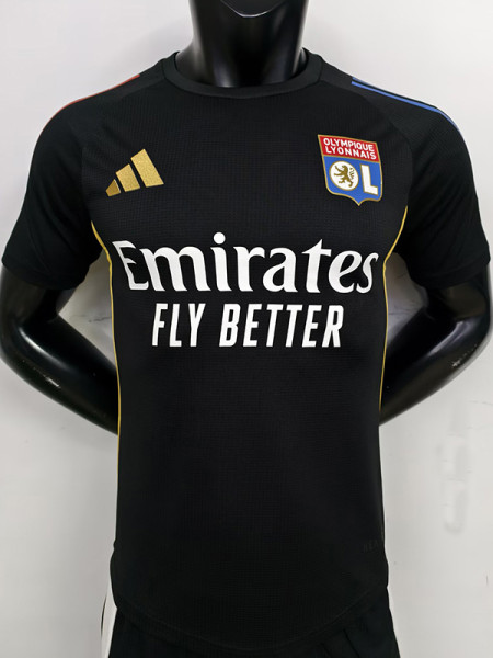 25/26  Lyon Black Player Version Training shirts