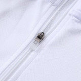 25/26  JUV White  Half Pull Tracksuit #B2552 (半拉链)