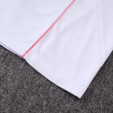 25/26  JUV White  Half Pull Tracksuit #B2552 (半拉链)
