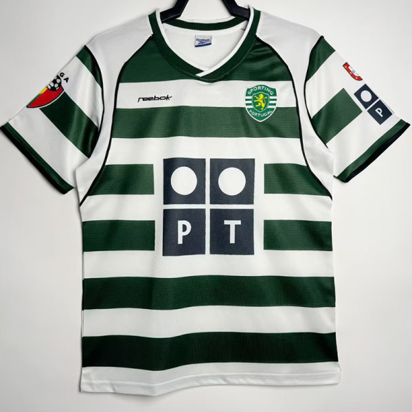 2002/2003 Sporting Lisbon Home Retro Soccer Jersey
