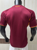 25/26  Roma Home Player Version Soccer Jersey