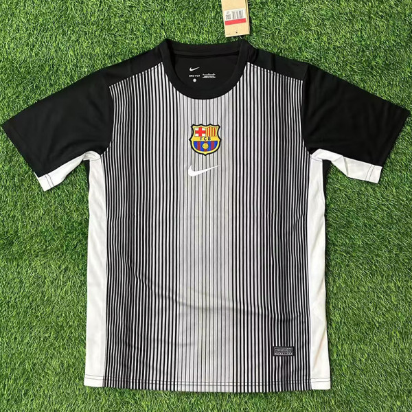 25 /26 BAR Goalkeeper White& Black Fans Soccer Jersey