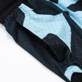 25/26 New Jordan Casual NBA Edition Lce Breaking Spotted Orchid shorts#C2501
