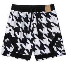25/26  New Jordan Casual NBA Edition Thousand Bird Grid White shorts#C2446