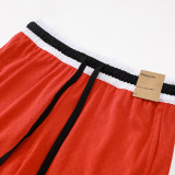 25/26  New Jordan Casual NBA Edition Brilliant Red shorts#A2434