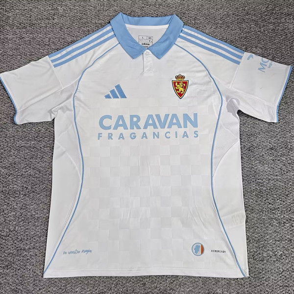 25/26 Zaragoza Home Fans Soccer Jersey