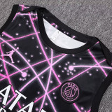 25/ 26 PSG Black network  Tank top and shorts suit#D25124