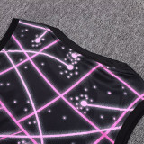 25/ 26 PSG Black network  Tank top and shorts suit#D25124