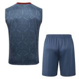 25/ 26  Sao Paulo FC Grey inkjet  Tank top and shorts suit#D25130