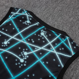 25/26 INT Black Starry Sky Inkjet Tank top and shorts suit#D25122