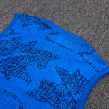 25/26 France Blue Tank top and shorts suit#D25136