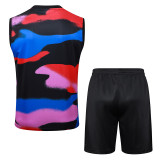 25/26 England Color block  Tank top and shorts suit#D25113
