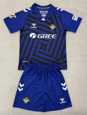 25/26 Real Betis Goalkeeper Blue  Kids   Soccer Jersey