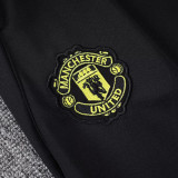 25/26  Man Utd Black Kids  Jacket Tracksuit#E2551(童装、蓝色侧边）