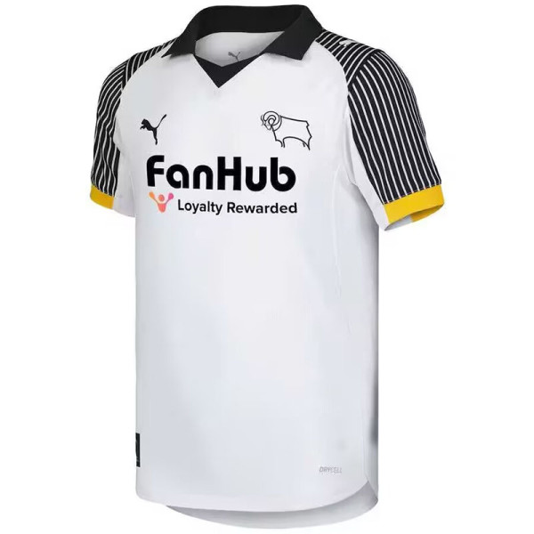 25/26 Derby County F.C Home   Fans Soccer Jersey