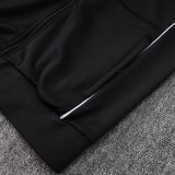 25/26 RMA Black Retro  Kids Jacket Tracksuit#E2556(童装、黄袖边）