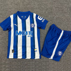 25/26 Deportivo Alavés Home Kids  Soccer Jersey