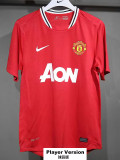 2011-2012 Man Utd Home Player Version Retro Soccer Jersey (球员)
