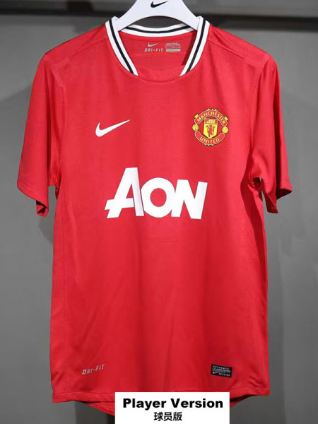 2011-2012 Man Utd Home Player Version Retro Soccer Jersey (球员)