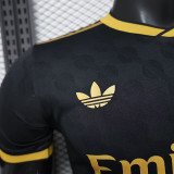 25/26 RMA Special Edition Black Gold Player Version Soccer Jersey