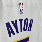 22/23 LAKERS AYTON#5 White Top Quality Hot Pressing NBA Jersey(圆领）